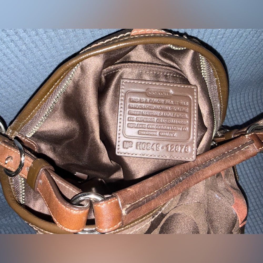 Brown and Tan Designer Shoulder Bag ‼️SOLD‼️ - Picture 5 of 7